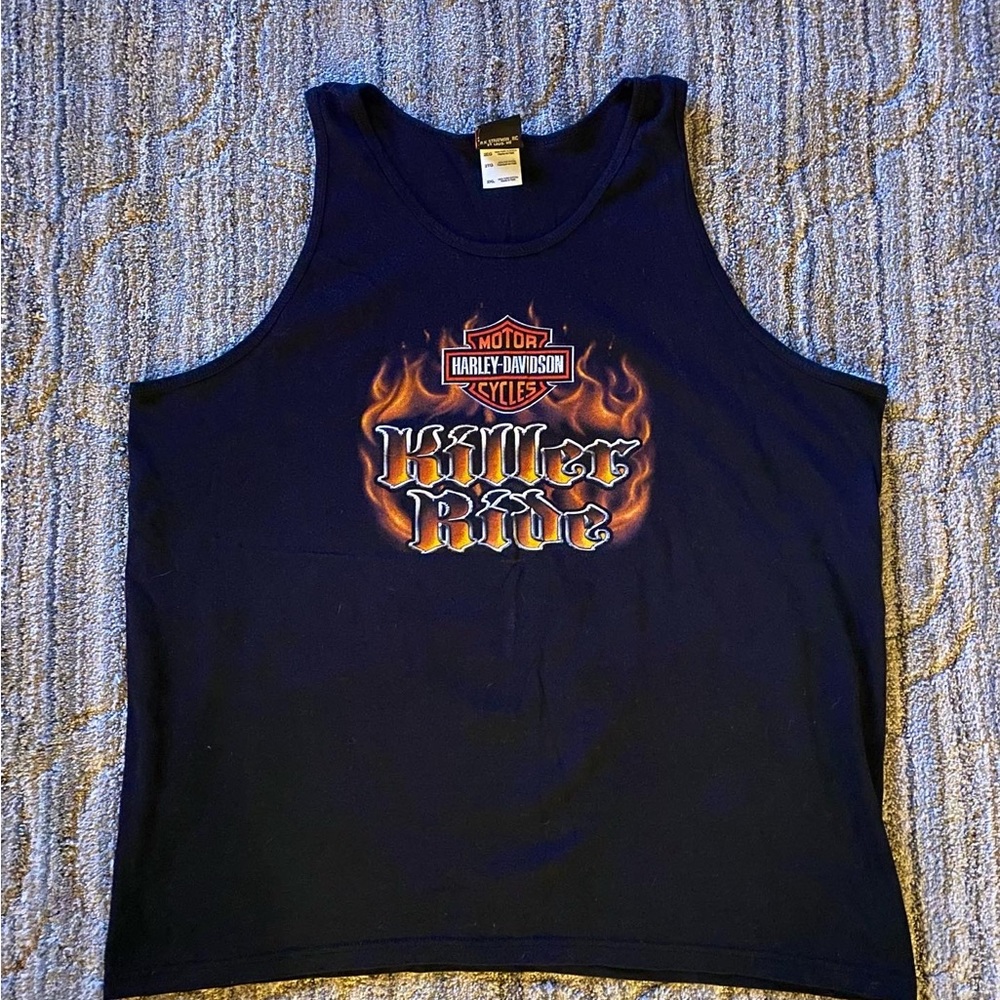 Dope Harley Davidson “Killer Ride” Tank Top. Condition is great!